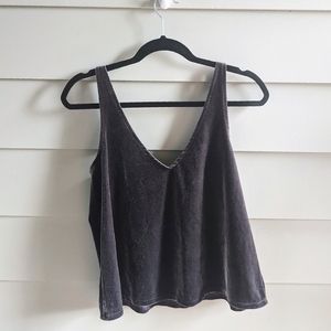 Madewell velvet tank top